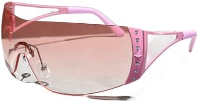 Цельные солнцезащитные очки без оправы для женщин и мужчин, модные винтажные солнцезащитные очки в стиле панк, спортивные очки с защитой от УФ-излучения UV400 MTZJH, Pink
Цельные солнцезащитные очки без оправы для женщин и мужчин, модные винтажные солнцезащитные очки в стиле панк, спортивные очки с защитой от УФ-излучения UV400 MTZJH, Pink