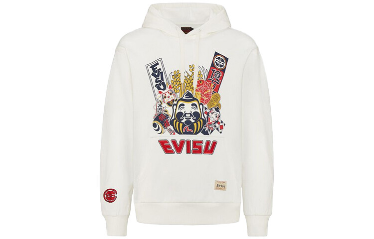 Толстовка мужская белая Evisu, белый
Толстовка мужская белая Evisu, белый