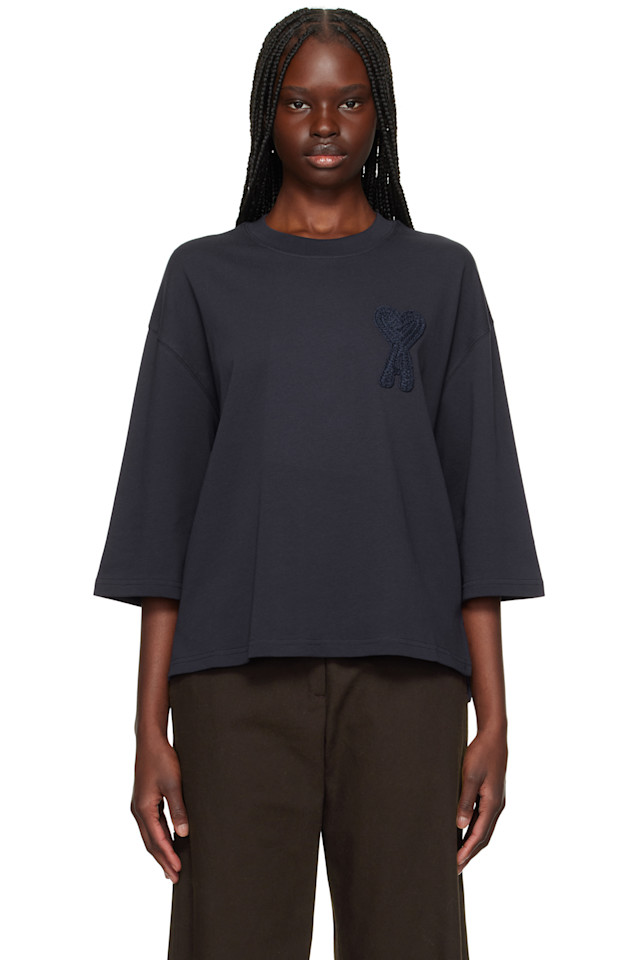 Футболка с аппликацией "Ami de Coeur" из хлопка Ami Paris, синий
Футболка с аппликацией "Ami de Coeur" из хлопка Ami Paris, синий