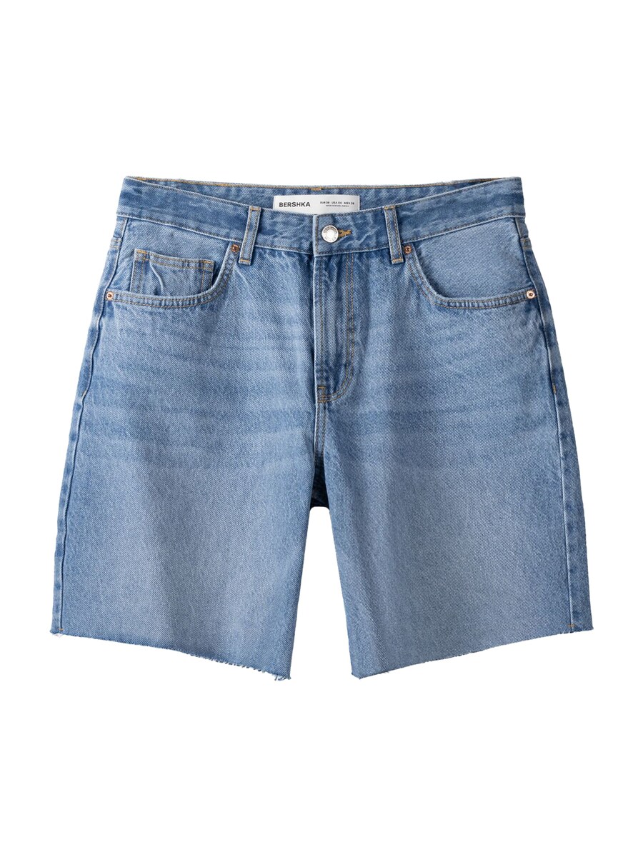 Обычные джинсы Bershka, синий деним 
Обычные джинсы Bershka, синий деним