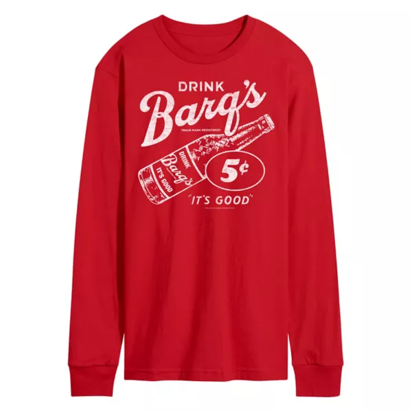 Мужская винтажная футболка с длинным рукавом и графическим принтом Barq's Licensed Character, красный
Мужская винтажная футболка с длинным рукавом и графическим принтом Barq's Licensed Character, красный