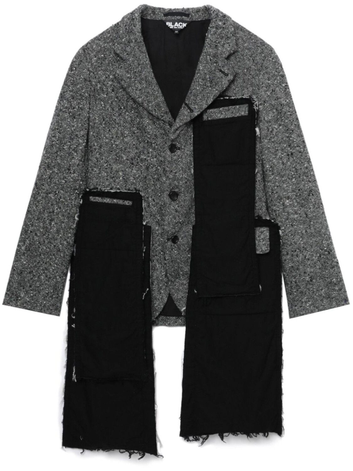Твидовый блейзер со вставками Black Comme Des Garçons, черный
Твидовый блейзер со вставками Black Comme Des Garçons, черный