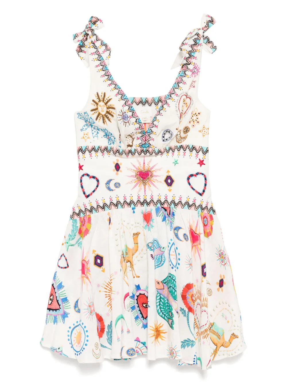 Короткое платье с завязками Camilla, белый
Короткое платье с завязками Camilla, белый