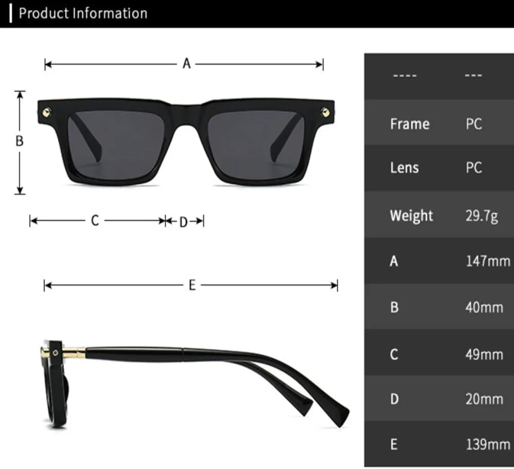 LVTFCO Модные градиентные женские солнцезащитные очки в стиле ретро для мужчин, трендовые очки с заклепками в стиле панк, солнцезащитные очки UV400, Grey Champagne
LVTFCO Модные градиентные женские солнцезащитные очки в стиле ретро для мужчин, трендовые очки с заклепками в стиле панк, солнцезащитные очки UV400, Grey Champagne