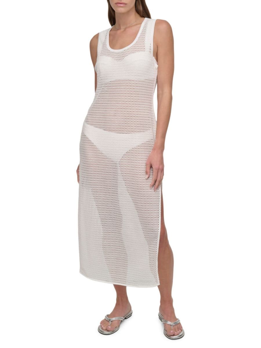 Платье-макси из ажурной вязки DKNY, мягкий белый
Платье-макси из ажурной вязки DKNY, мягкий белый