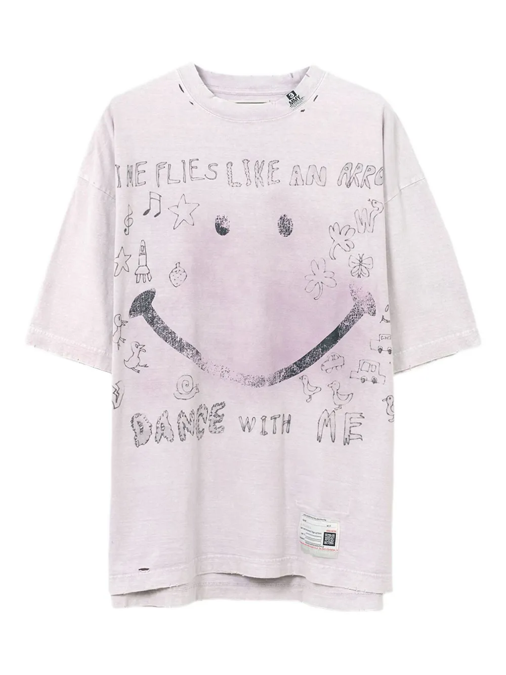 Футболка с принтом Maison Mihara Yasuhiro, розовый
Футболка с принтом Maison Mihara Yasuhiro, розовый