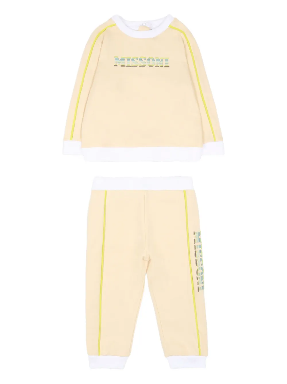 Спортивный костюм с логотипом Missoni Kids, нейтральный
Спортивный костюм с логотипом Missoni Kids, нейтральный