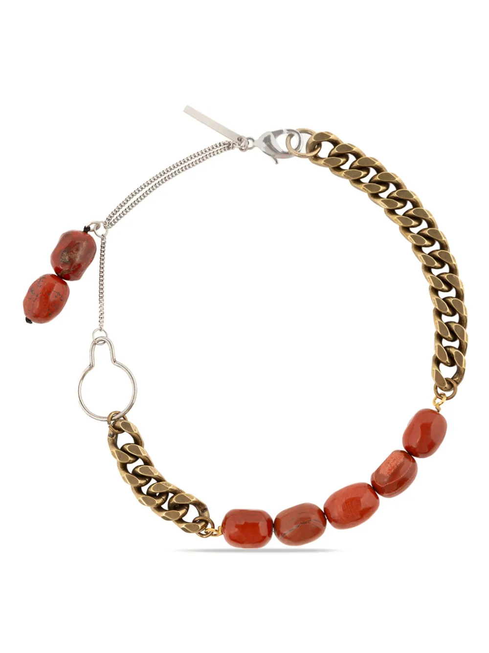 Цепочка на шею в стиле колор-блок DRIES VAN NOTEN, золотой 
Цепочка на шею в стиле колор-блок DRIES VAN NOTEN, золотой