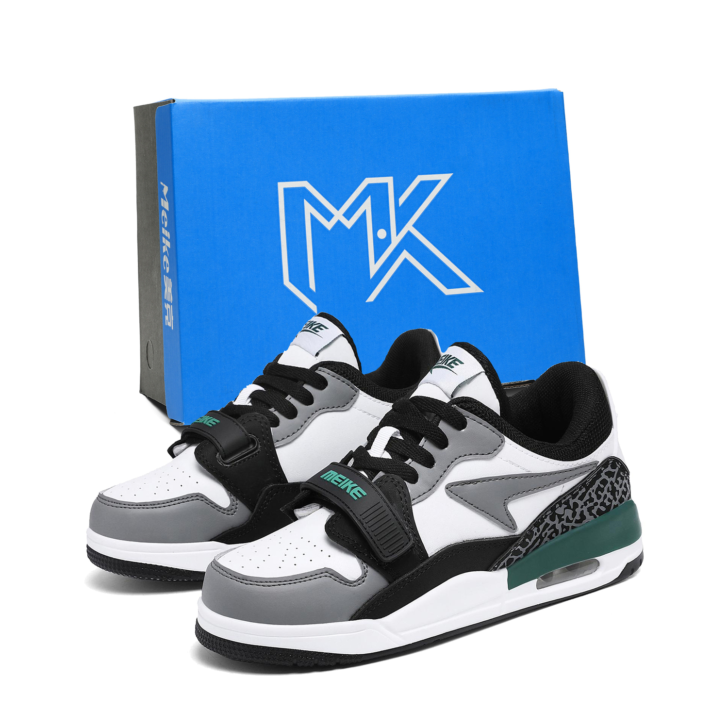 MEIKE Амортизирующие устойчивые к истиранию легкие дышащие нескользящие низкие скейтбордские кроссовки унисекс черно-серые (коробка), цвет Black Gray (Box)
MEIKE Амортизирующие устойчивые к истиранию легкие дышащие нескользящие низкие скейтбордские кроссовки унисекс черно-серые (коробка), цвет Black Gray (Box)