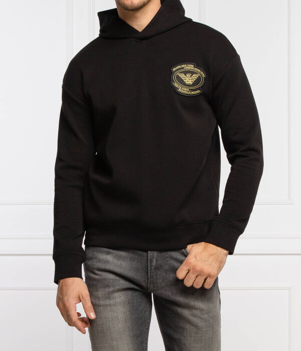 Толстовка мужская Emporio Armani с капюшоном и нашивкой, черный
Толстовка мужская Emporio Armani с капюшоном и нашивкой, черный