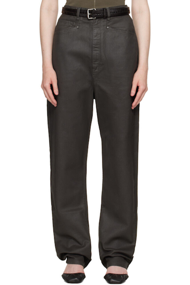 Коричневые джинсы с заниженным шаговым швом LEMAIRE
Коричневые джинсы с заниженным шаговым швом LEMAIRE