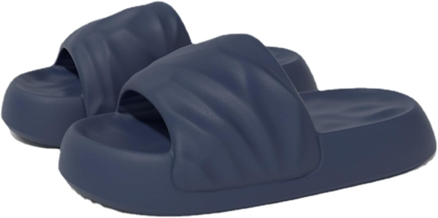 Тапочки-подушечки для женщин и мужчин, сандалии-шлепанцы, обувь для душа, мягкие шлепанцы с толстой подошвой и амортизацией Srdmuph, темно-синий
Тапочки-подушечки для женщин и мужчин, сандалии-шлепанцы, обувь для душа, мягкие шлепанцы с толстой подошвой и амортизацией Srdmuph, темно-синий