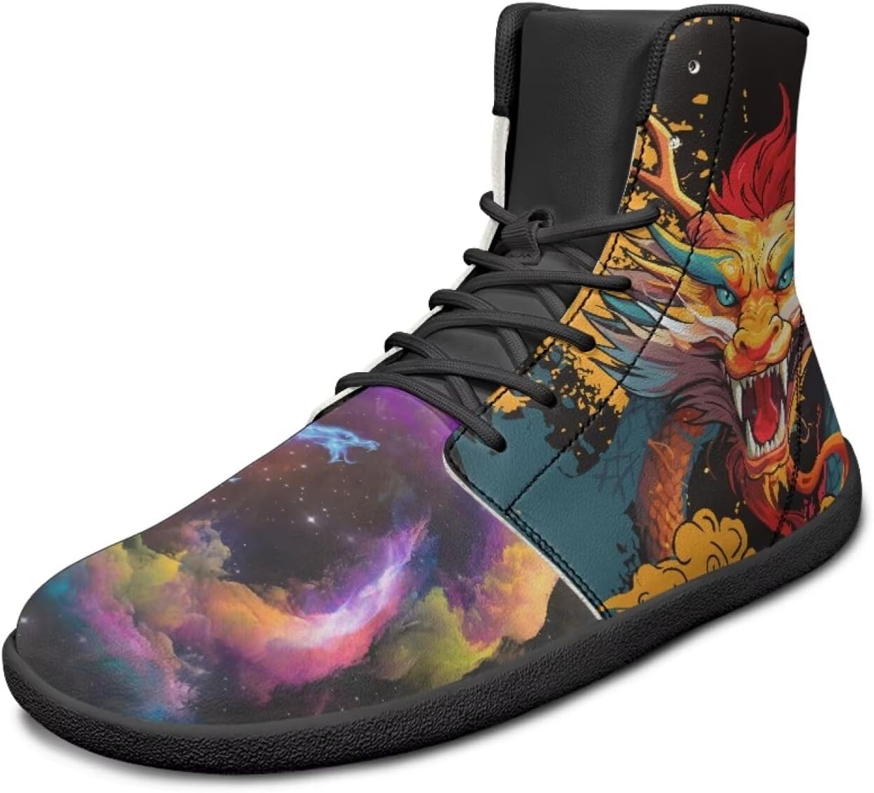 Высокие кроссовки с животным принтом для мужчин, с широкой носочной частью, шнуровкой, противоскользящие, для тренировок и бега Xixirimido, Galaxy Cloud Dragon
Высокие кроссовки с животным принтом для мужчин, с широкой носочной частью, шнуровкой, противоскользящие, для тренировок и бега Xixirimido, Galaxy Cloud Dragon