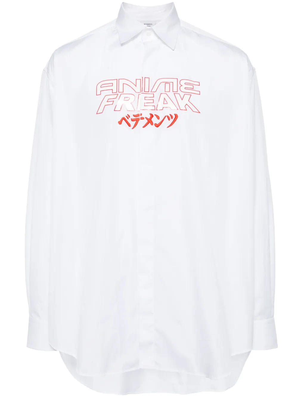 Рубашка Anime Freak VETEMENTS, белый
Рубашка Anime Freak VETEMENTS, белый