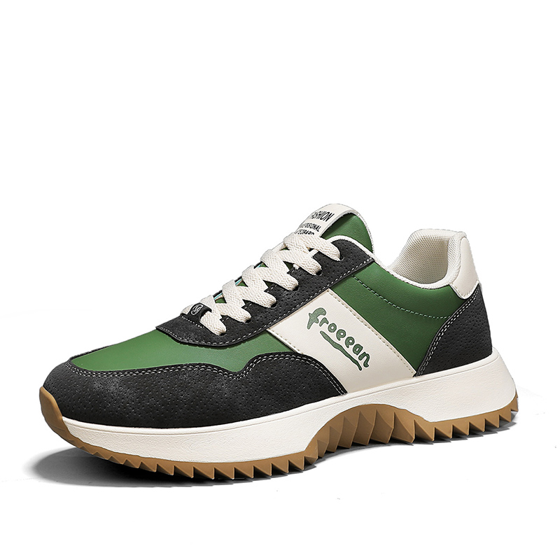 Низкие повседневные туфли для мужчин с амортизацией, противоскользящие и износостойкие, поддерживающие баланс и увеличивающие рост Boogie Bear, Green 
Низкие повседневные туфли для мужчин с амортизацией, противоскользящие и износостойкие, поддерживающие баланс и увеличивающие рост Boogie Bear, Green