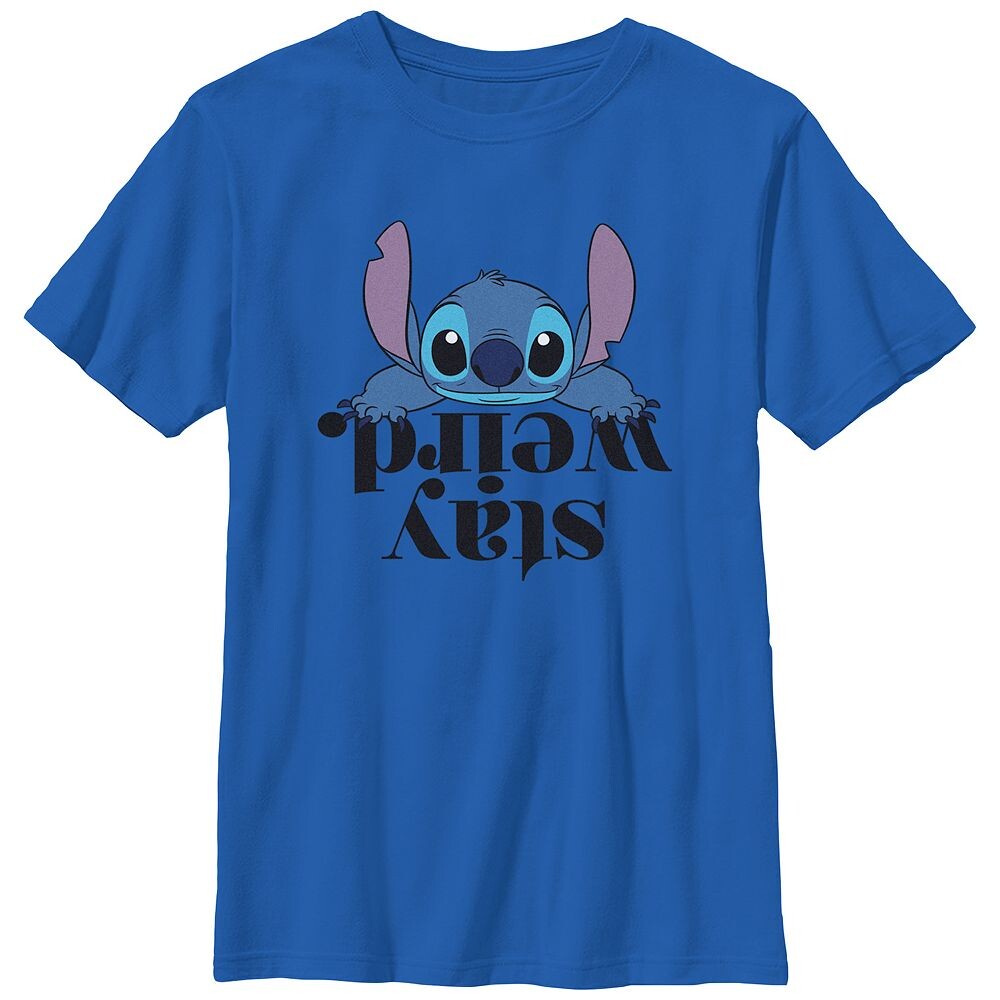 Футболка Disney's Lilo & Stitch Upside Down Stay Weird Stitch с рисунком для мальчиков, цвет Royal
Футболка Disney's Lilo & Stitch Upside Down Stay Weird Stitch с рисунком для мальчиков, цвет Royal