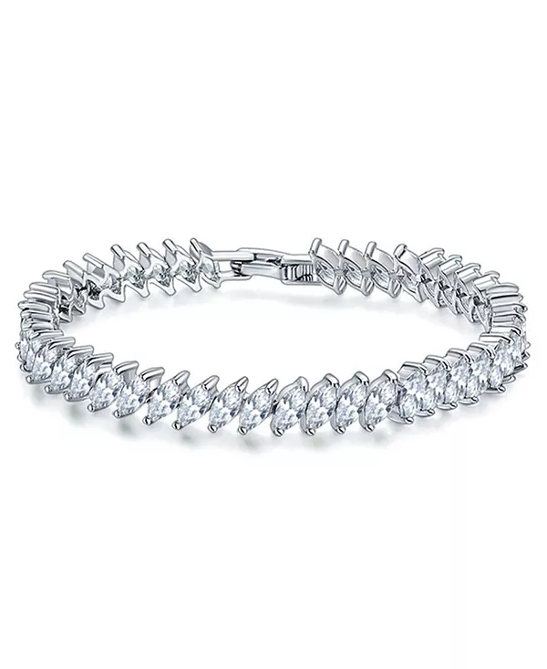 Теннисный браслет с фианитами маркиза Hollywood Sensation, silver
Теннисный браслет с фианитами маркиза Hollywood Sensation, silver