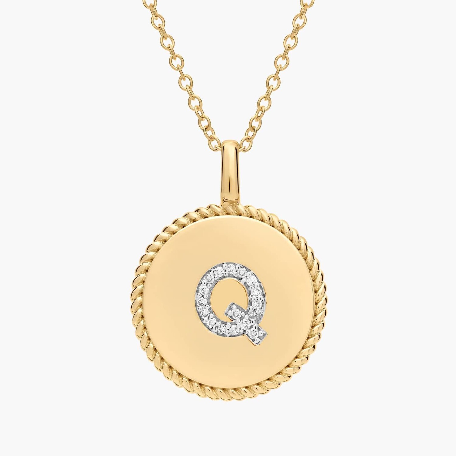 Подвеска с инициалом «Q» из желтого золота 14 карат с бриллиантами Blue Nile
Подвеска с инициалом «Q» из желтого золота 14 карат с бриллиантами Blue Nile