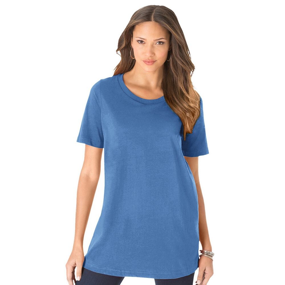 Женская футболка больших размеров с круглым вырезом Roaman Ultimate Roaman's, цвет Horizon Blue
Женская футболка больших размеров с круглым вырезом Roaman Ultimate Roaman's, цвет Horizon Blue