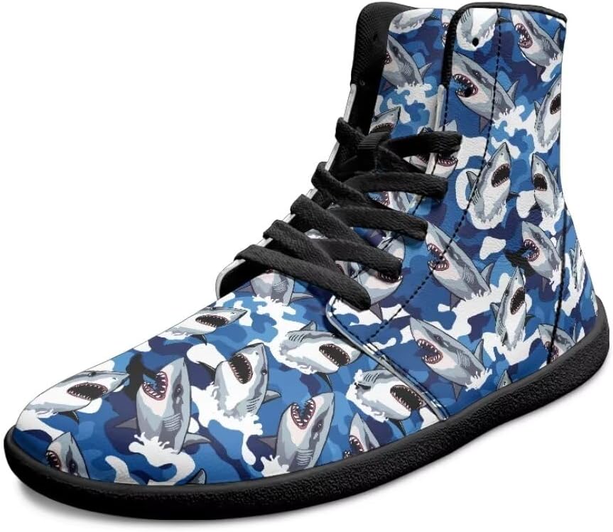 Мужские босоножки с принтом милых животных, легкие с широкой носочной частью, антискользящие, высокие кроссовки с нулевым перепадом подошвы Getelinseng, Shark
Мужские босоножки с принтом милых животных, легкие с широкой носочной частью, антискользящие, высокие кроссовки с нулевым перепадом подошвы Getelinseng, Shark
