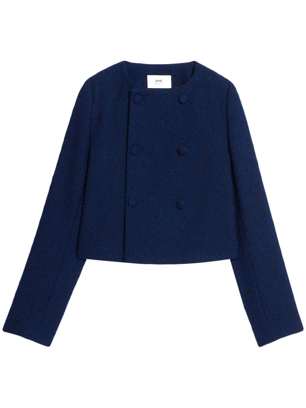 Фактурный жакет AMI Paris, синий 
Фактурный жакет AMI Paris, синий