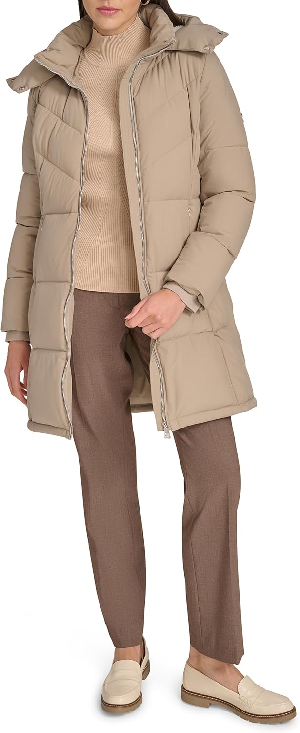 Женская куртка-пуховик Calvin Klein удлиненная с капюшоном, коричневый
Женская куртка-пуховик Calvin Klein удлиненная с капюшоном, коричневый