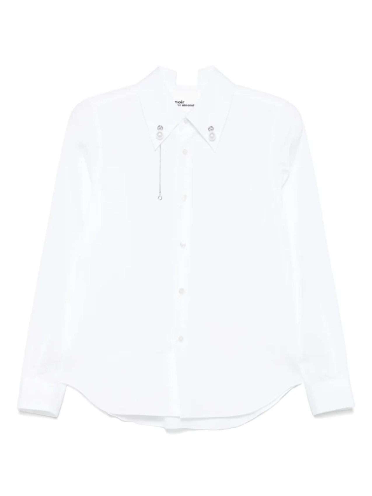 Рубашка, украшенная бисером Noir Kei Ninomiya, белый
Рубашка, украшенная бисером Noir Kei Ninomiya, белый