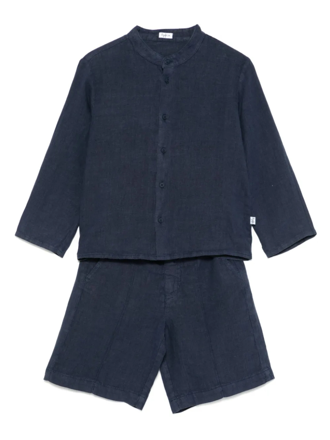 Льняной комплект из топа и шортов Il Gufo, синий
Льняной комплект из топа и шортов Il Gufo, синий