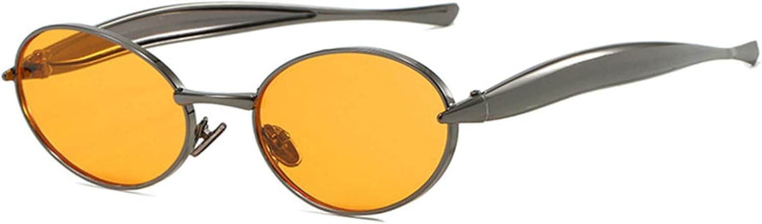 Солнцезащитные очки COTIA овальной формы для женщин и мужчин, классический стиль, маленькая овальная металлическая оправа, стиль панк, для активного отдыха на природе, Gun Orange
Солнцезащитные очки COTIA овальной формы для женщин и мужчин, классический стиль, маленькая овальная металлическая оправа, стиль панк, для активного отдыха на природе, Gun Orange