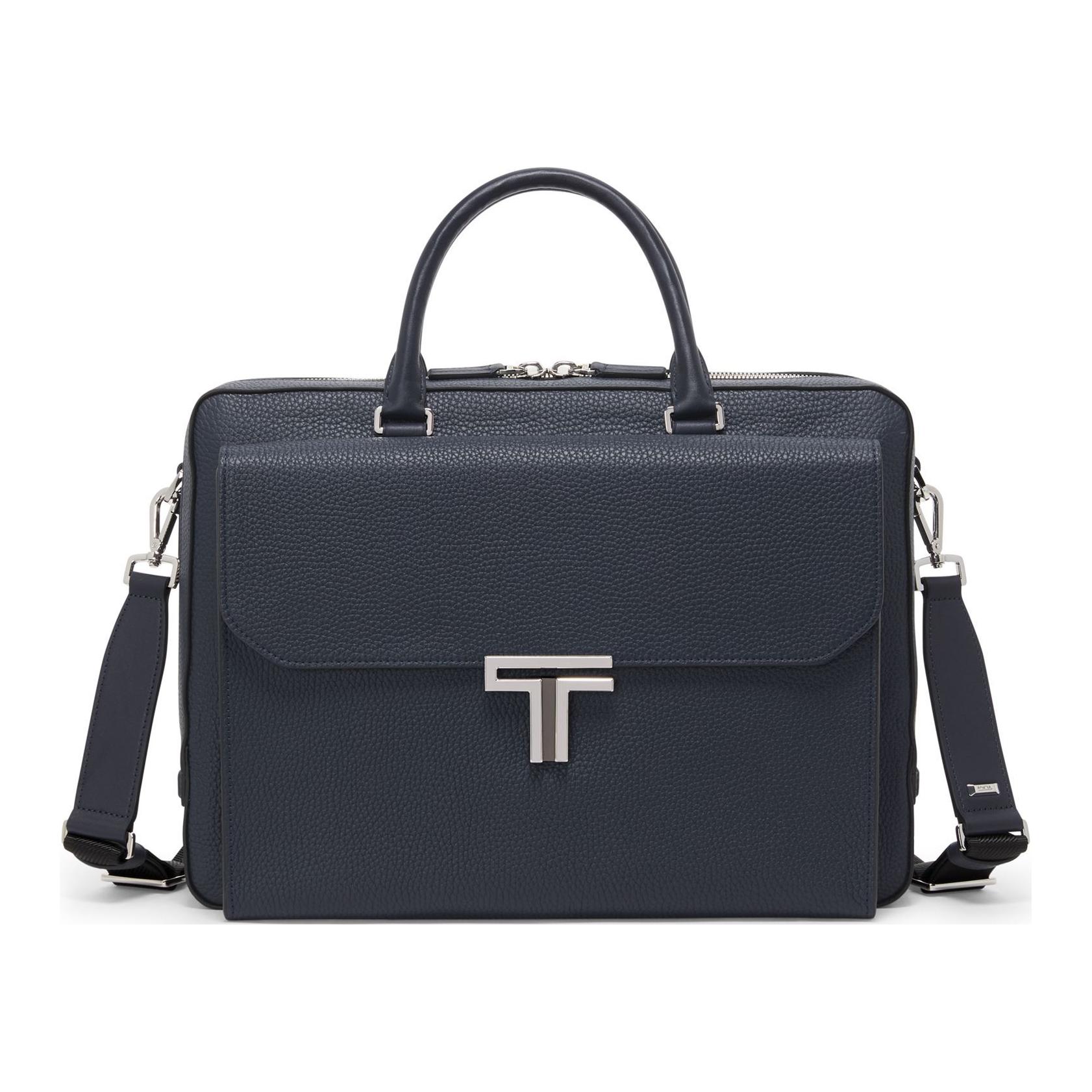 TUMI Кожаный портфель мужской темно-синий
TUMI Кожаный портфель мужской темно-синий