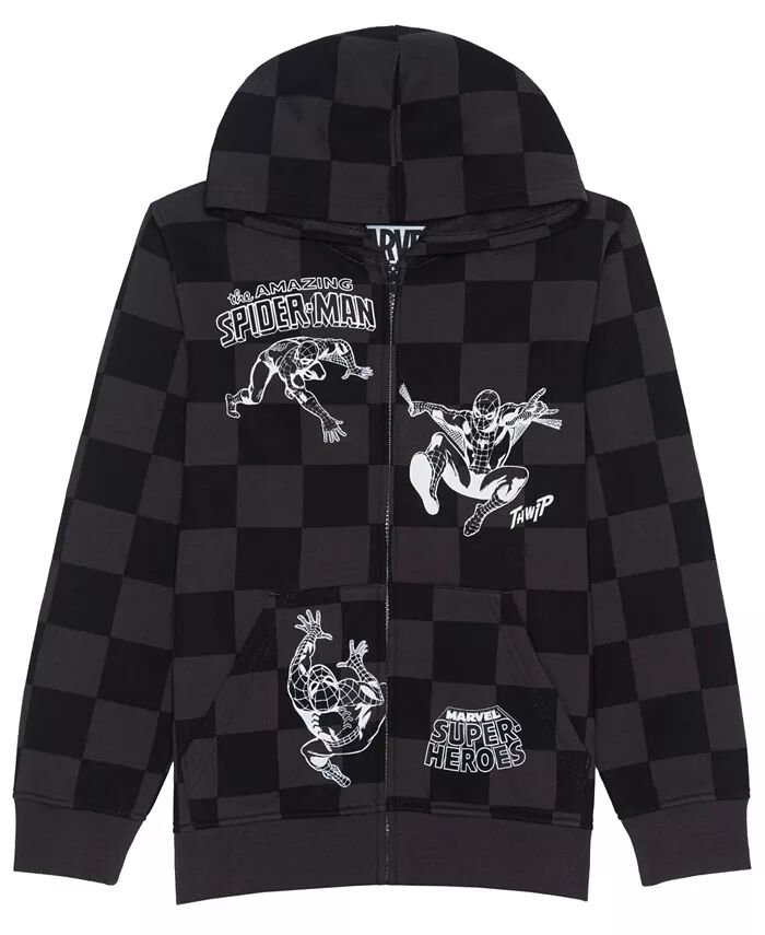 Толстовка с капюшоном Big Boys Full Zip с графическим принтом Spider-Man, черный
Толстовка с капюшоном Big Boys Full Zip с графическим принтом Spider-Man, черный
