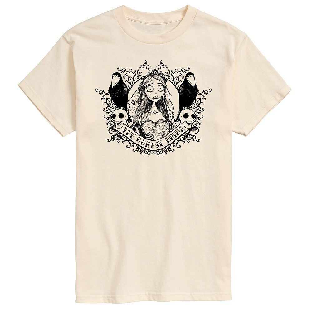 Мужская футболка Corpse Bride Crows с рисунком Licensed Character, бежевый
Мужская футболка Corpse Bride Crows с рисунком Licensed Character, бежевый
