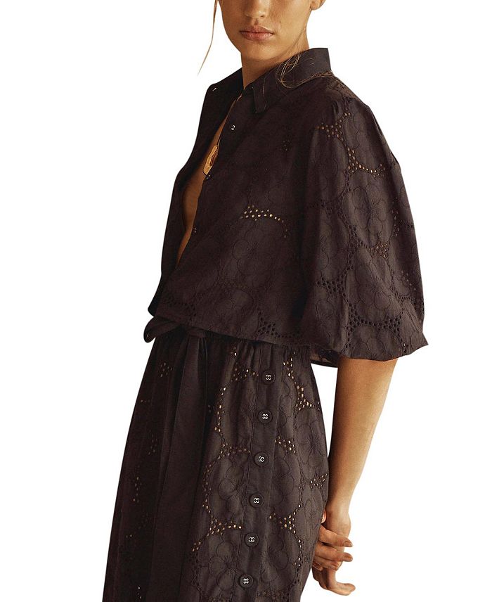 РИКАМО Блуза с пышными рукавами и укороченным кроем AUR OCEÀ, черный
РИКАМО Блуза с пышными рукавами и укороченным кроем AUR OCEÀ, черный