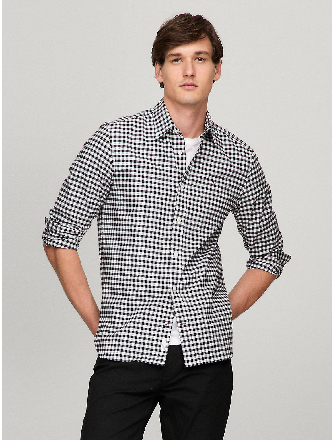 Мужская рубашка Tommy Hilfiger Gingham Regular Fit Oxford, цвет black/optic white
Мужская рубашка Tommy Hilfiger Gingham Regular Fit Oxford, цвет black/optic white