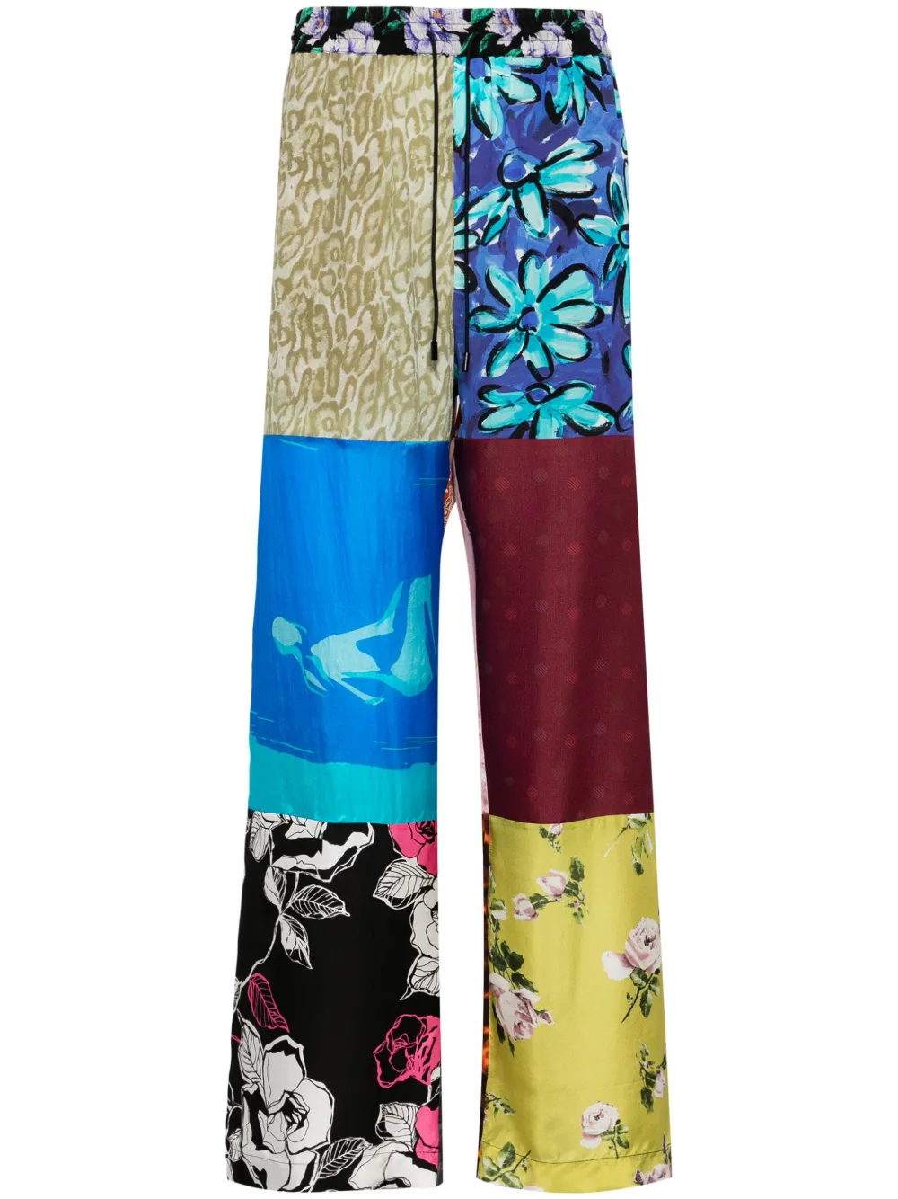 Брюки Regenerated в стиле колор-блок Marine Serre, синий
Брюки Regenerated в стиле колор-блок Marine Serre, синий