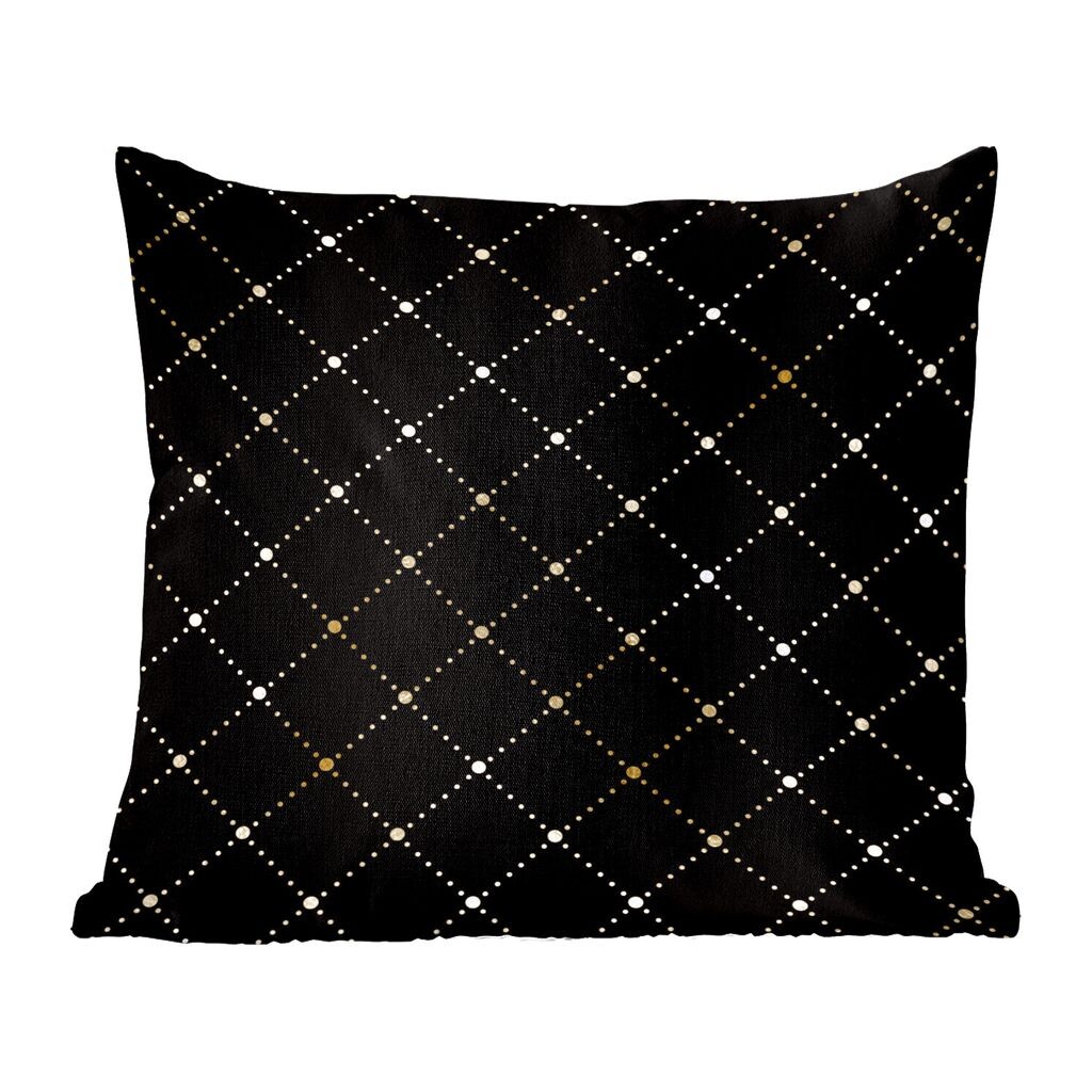 Декоративная подушка MuchoWow диванная подушка для гостиной декоративная подушка 60 x 60 см в горошек - золотой - черный - чехол на подушку - хлопчатобумажная ткань - декоративные чехлы на подушки
Декоративная подушка MuchoWow диванная подушка для гостиной декоративная подушка 60 x 60 см в горошек - золотой - черный - чехол на подушку - хлопчатобумажная ткань - декоративные чехлы на подушки