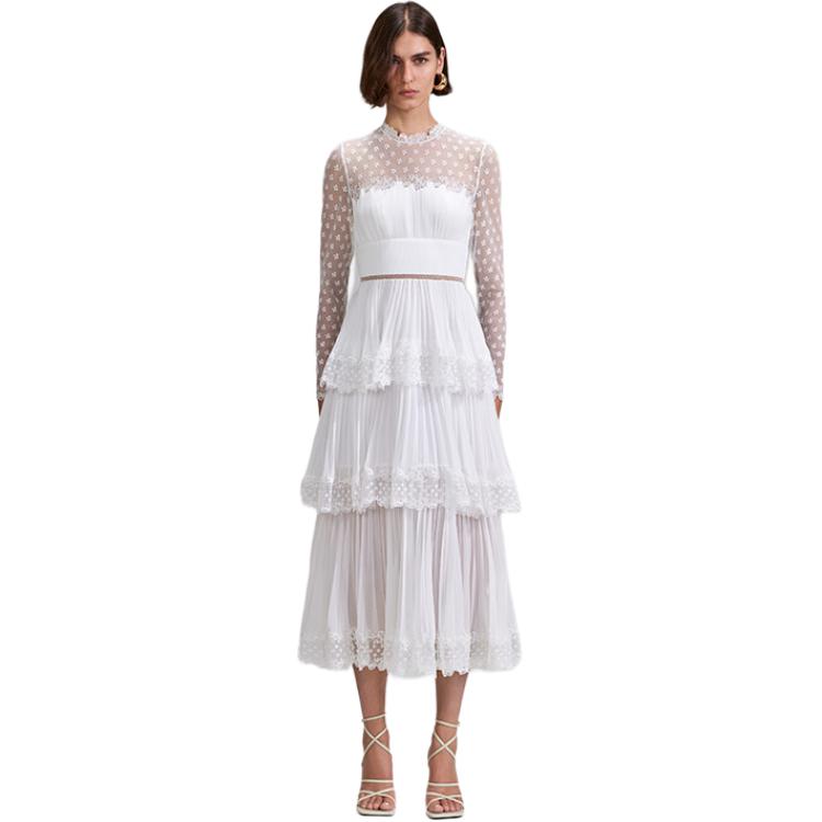 Self-portrait Автопортрет Длинное платье с рукавами Pure White
Self-portrait Автопортрет Длинное платье с рукавами Pure White