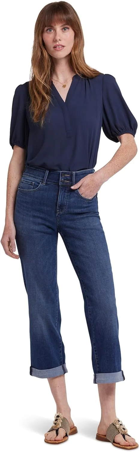 NYDJ Women's Bailey Relaxed Straight Crop Jeans в цвете Asturia Shore
NYDJ Women's Bailey Relaxed Straight Crop Jeans в цвете Asturia Shore