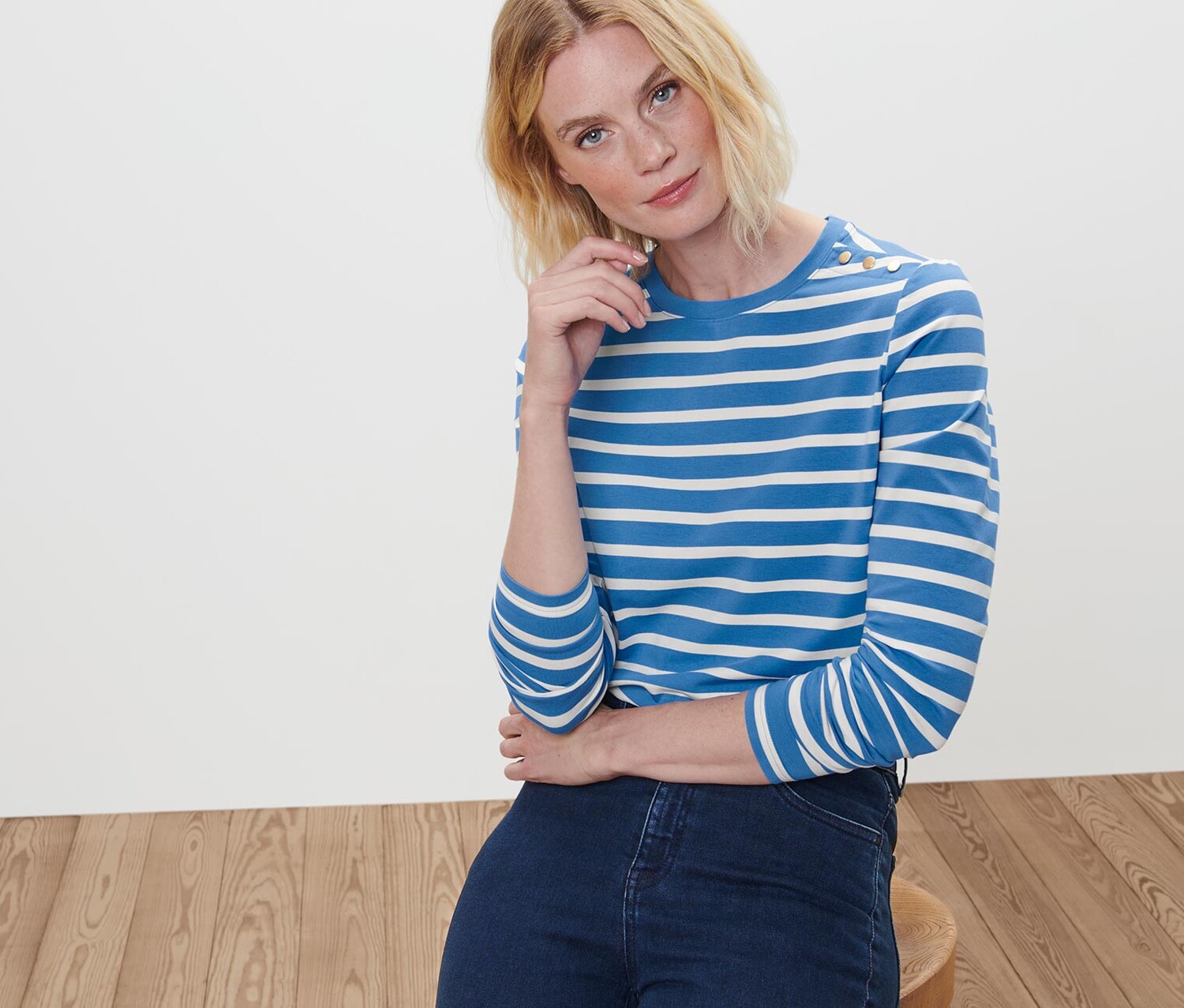 Полосатая рубашка с длинными рукавами Tchibo 
Полосатая рубашка с длинными рукавами Tchibo