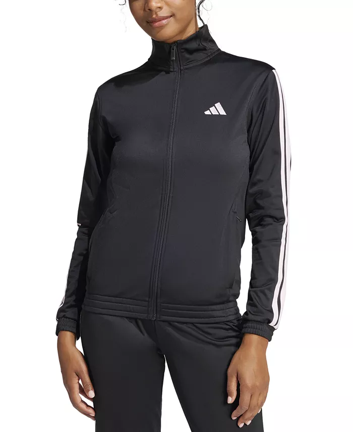Женская трикотажная куртка Track Jacket с тремя полосками adidas, черный
Женская трикотажная куртка Track Jacket с тремя полосками adidas, черный