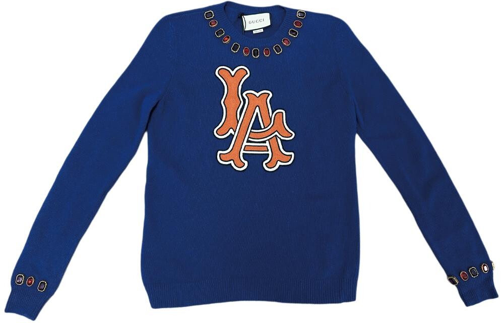 Свитер женский Gucci, синий / оранжевый
Свитер женский Gucci, синий / оранжевый