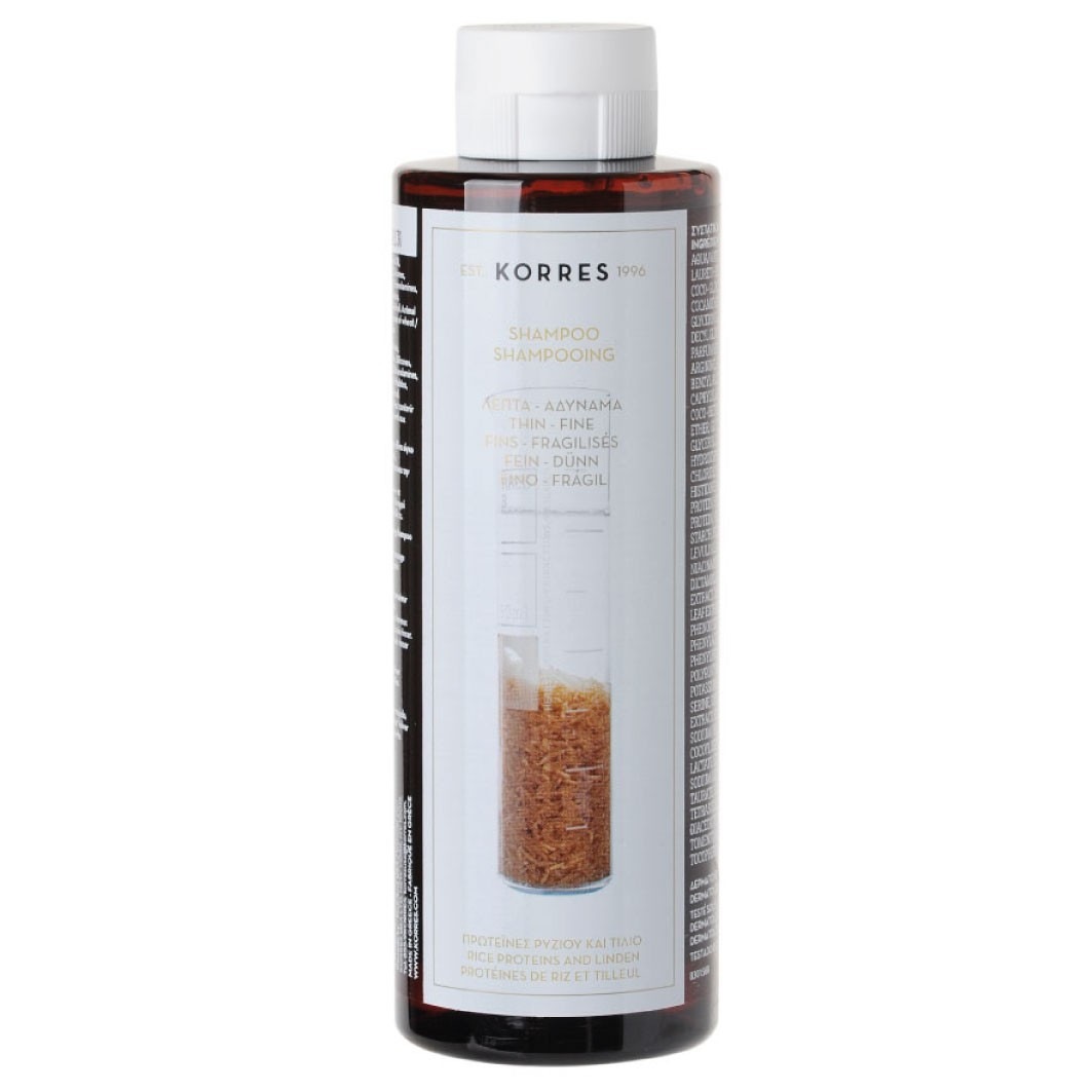 Шампунь rice proteins & linden Korres, объем 250 мл
Шампунь rice proteins & linden Korres, объем 250 мл