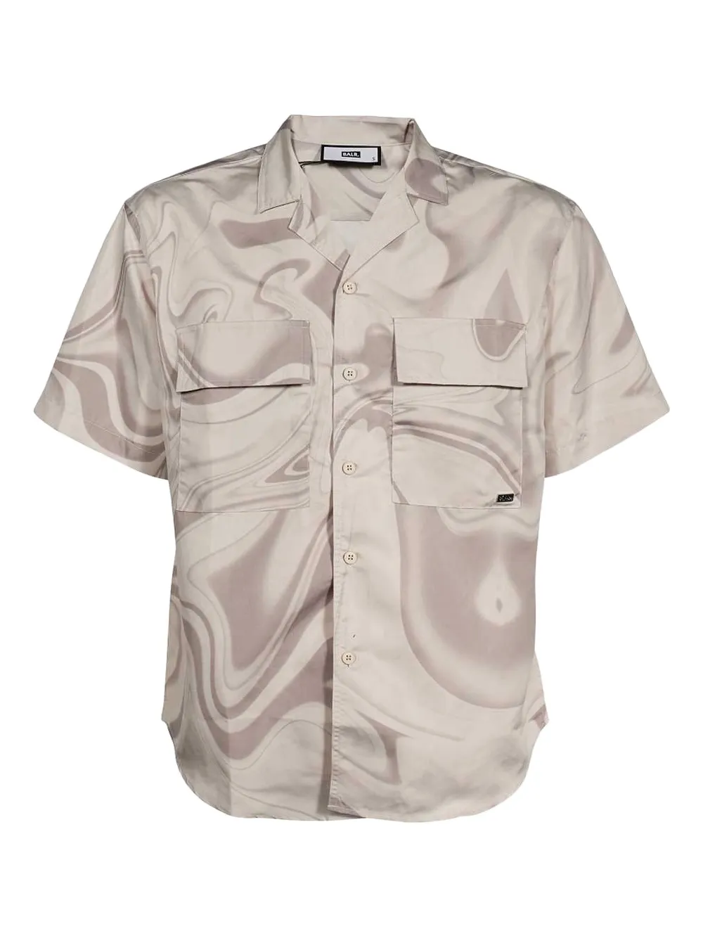 Рубашка с принтом в виде завитков и карманом-клапаном BALR., нейтральный
Рубашка с принтом в виде завитков и карманом-клапаном BALR., нейтральный