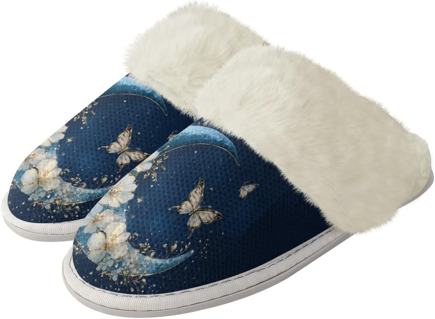 Домашние тапочки Binienty для женщин и мужчин ультралегкие пушистые зимние, Butterfly Moon
Домашние тапочки Binienty для женщин и мужчин ультралегкие пушистые зимние, Butterfly Moon