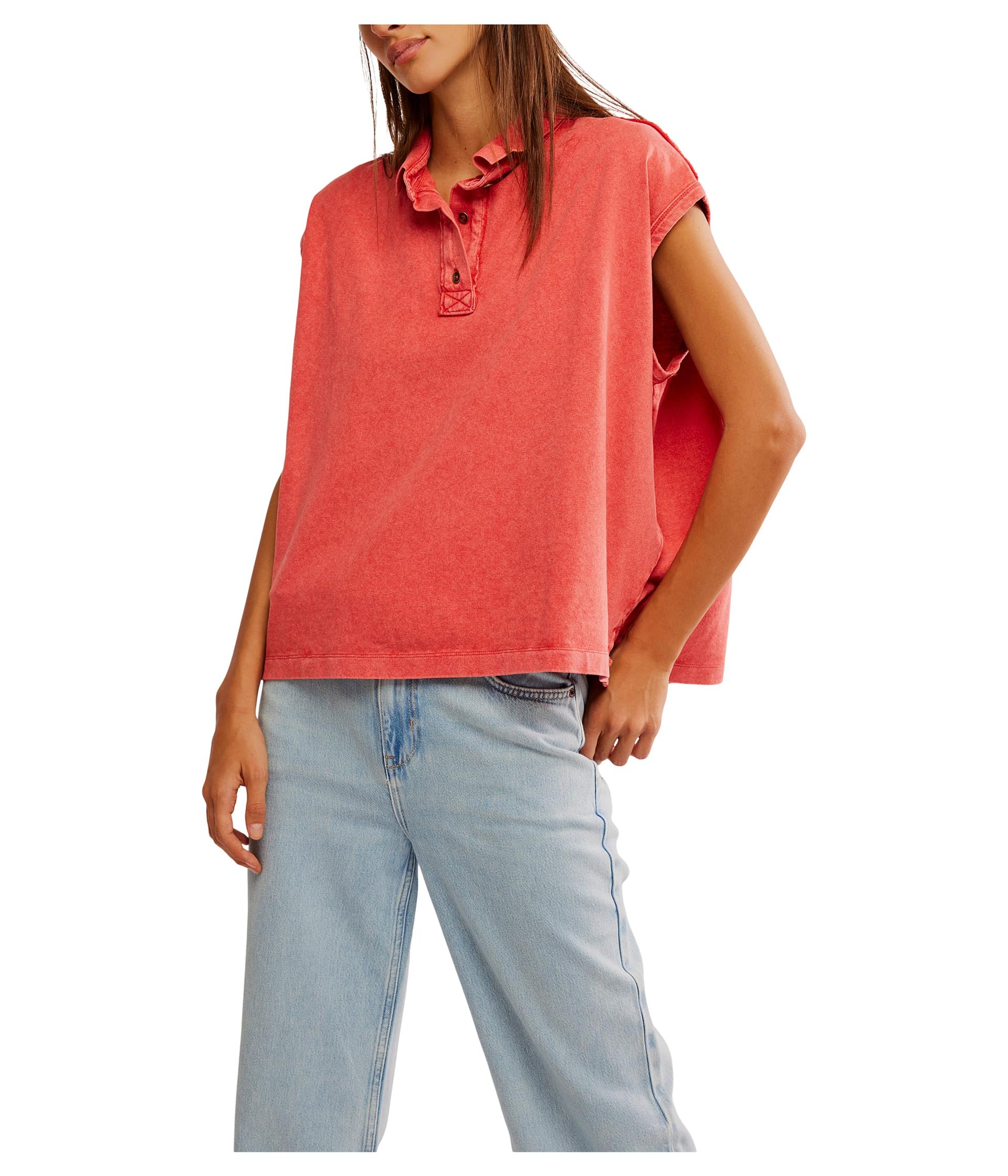 Поло Free People Keep On Polo, Fiery Red 
Поло Free People Keep On Polo, Fiery Red