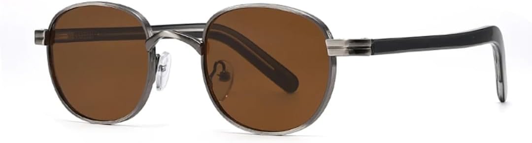 Ретро-модные маленькие круглые солнцезащитные очки для женщин и мужчин, металлические, классические, винтажные, с защитой от УФ-излучения UV400, для активного отдыха VFDHN, Gun Brown
Ретро-модные маленькие круглые солнцезащитные очки для женщин и мужчин, металлические, классические, винтажные, с защитой от УФ-излучения UV400, для активного отдыха VFDHN, Gun Brown