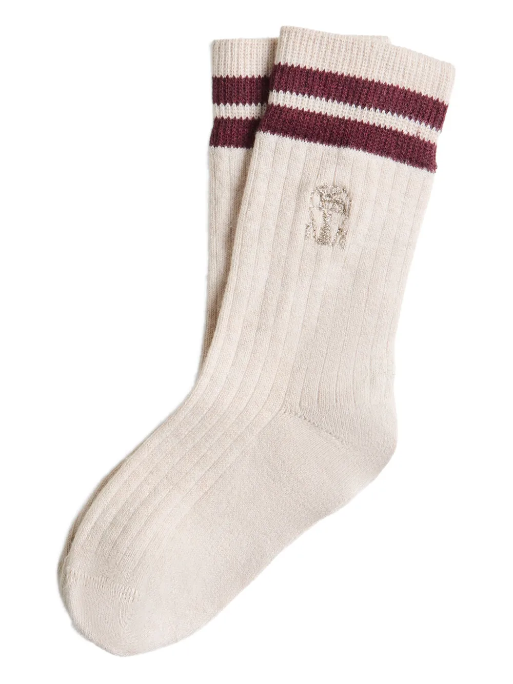 Носки с вышитым логотипом Brunello Cucinelli Kids, нейтральный
Носки с вышитым логотипом Brunello Cucinelli Kids, нейтральный