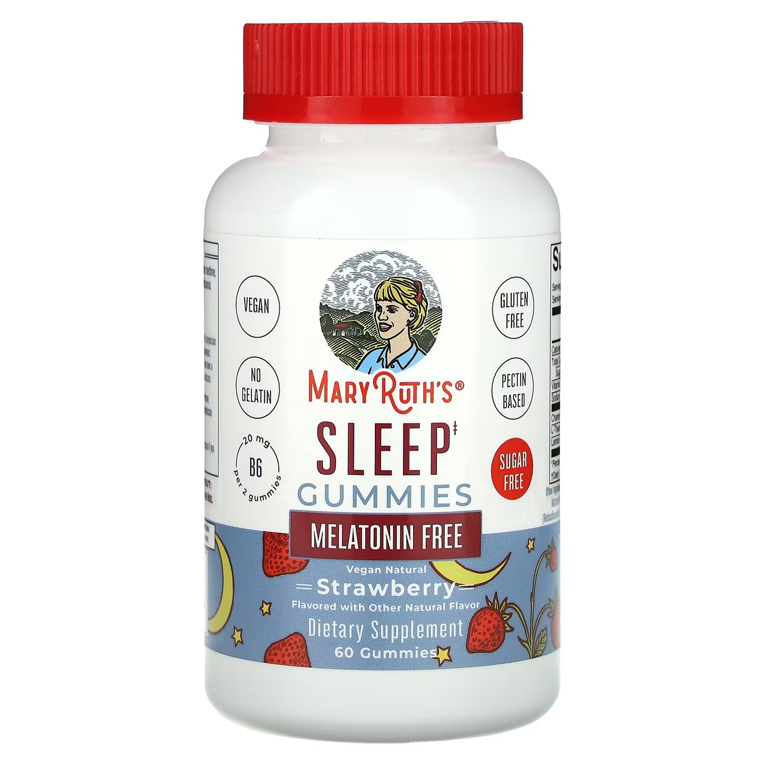 Пищевая добавка MaryRuth's Sleep Gummies клубника без мелатонина, 60 жевательных конфет
Пищевая добавка MaryRuth's Sleep Gummies клубника без мелатонина, 60 жевательных конфет