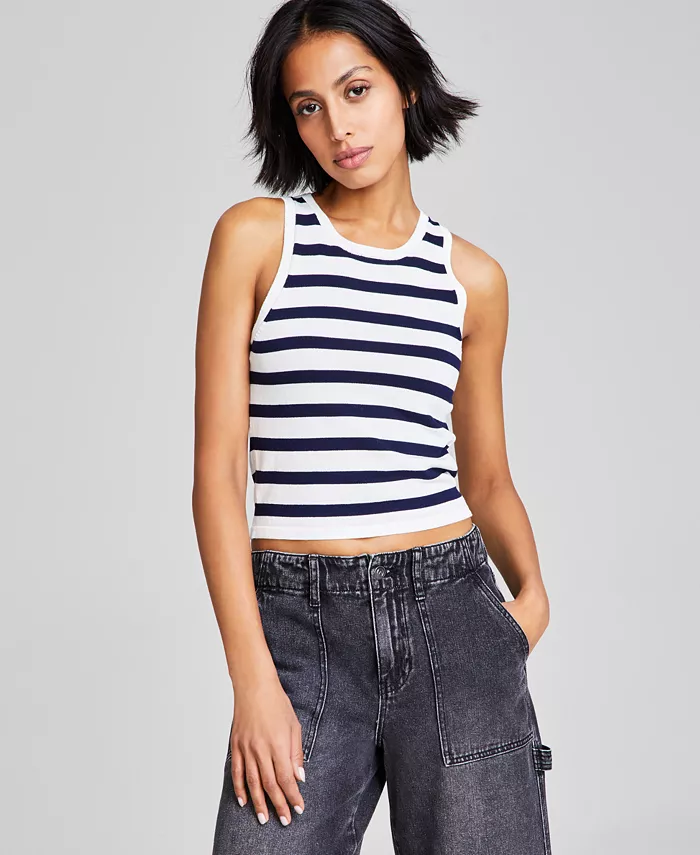 Женский полосатый безрукавный свитер-майка And Now This, белый
Женский полосатый безрукавный свитер-майка And Now This, белый