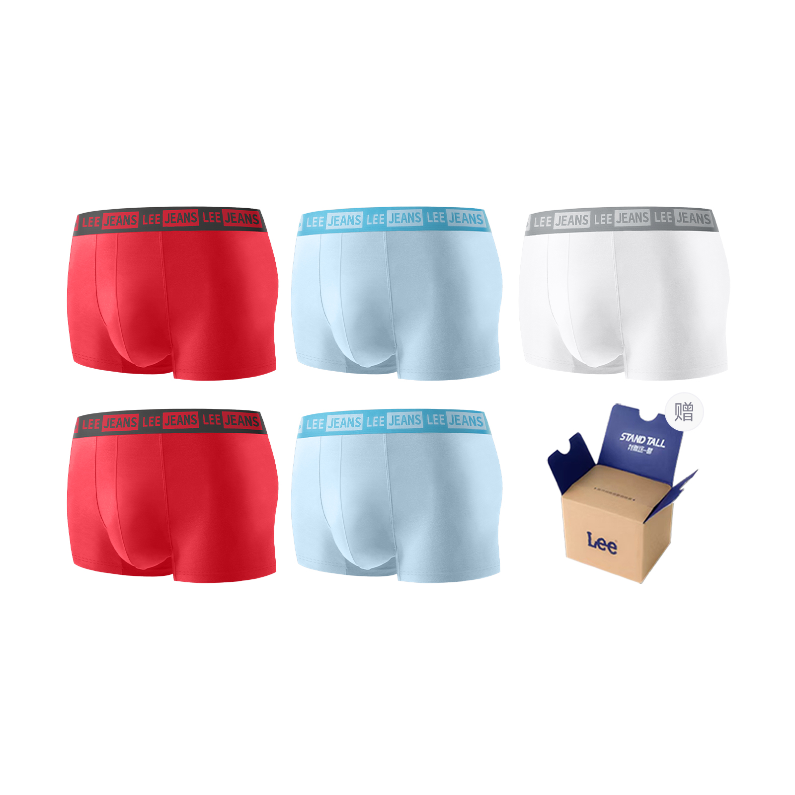 Lee Подарочный набор мужского белья 5 пар
Lee Подарочный набор мужского белья 5 пар